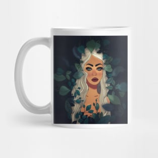 Magical forest and the Elf Illustration Mug